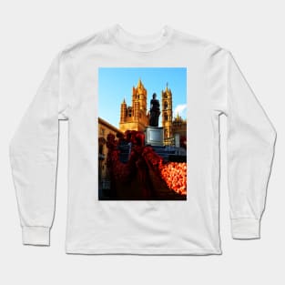 Palermo Cathedral with Santa Rosalia. Sicily, Italy Long Sleeve T-Shirt